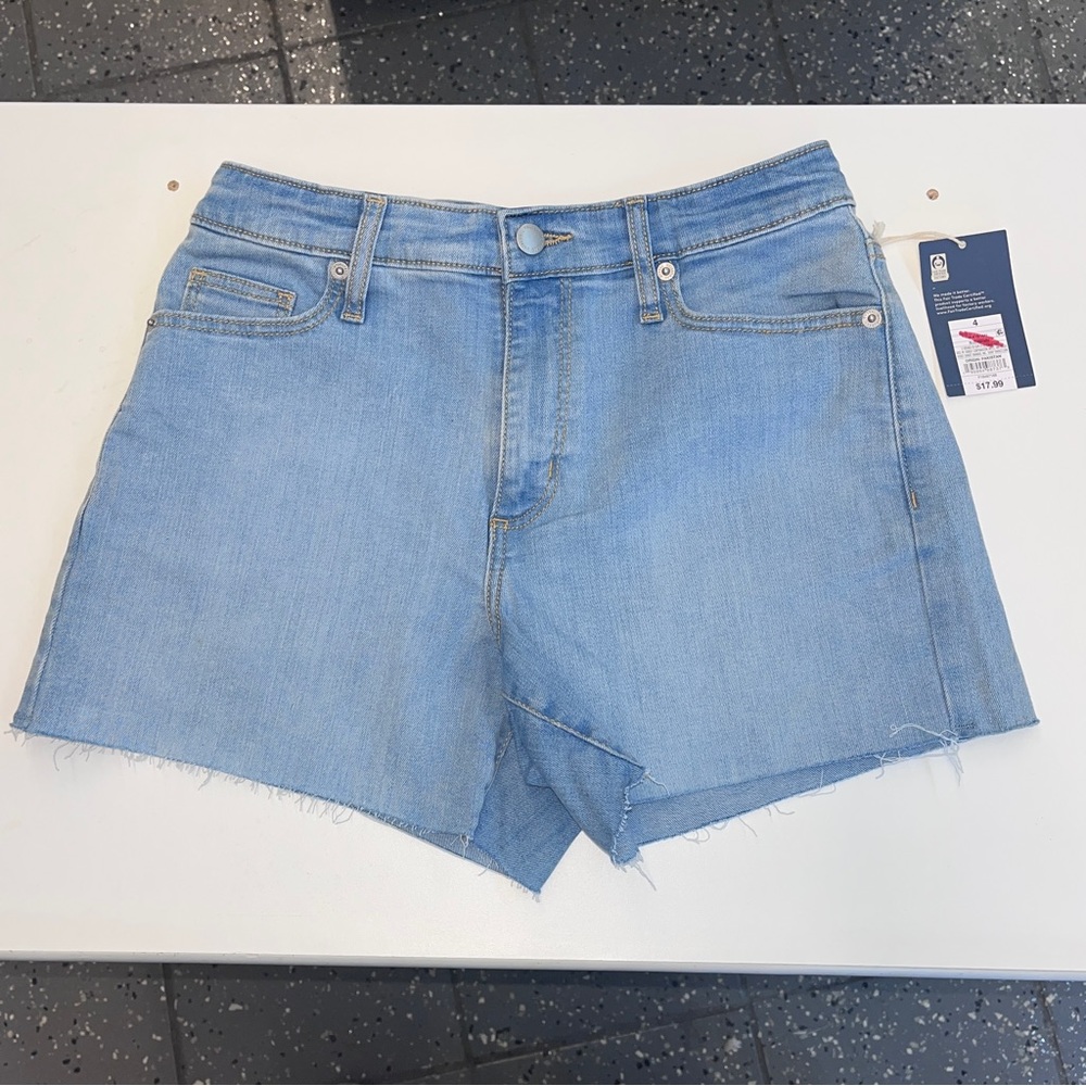 High rise midi shorts size 4